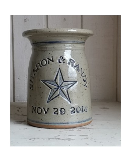 Wedding Gift or Anniversary Gift - Personalized Stoneware Crock